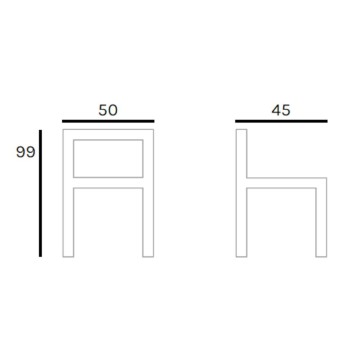 Oxy 99 H Hocker aus Polypropylen, anthrazit