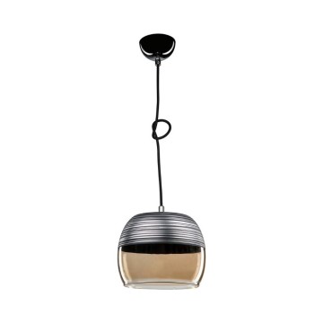 Hängeleuchte Punto ASZ0857 umgedrehter Glasdiffusor schwarz