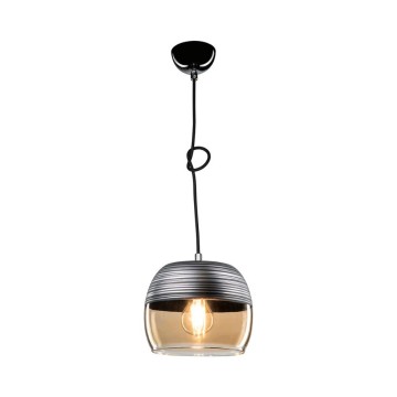Hängeleuchte Punto ASZ0857 umgedrehter Glasdiffusor schwarz