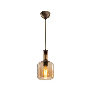 Boston MDL3554 Pendelleuchte mit Rauchglasschirm