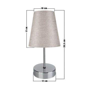 Estelya Tischleuchte AZ1068 chrombeige