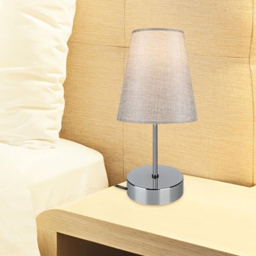 Estelya Tischleuchte AZ1068 chrombeige