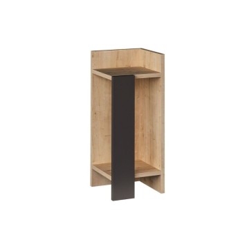 Elos Design Couchtisch Eiche Farbe Anthrazit Platte 25x25x60h rechts