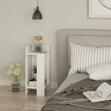 Elos Design Couchtisch weiß 25x25x60h links