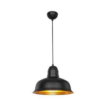 Kumbet MDL3053 Pendelleuchte schwarzes Metall innen gold