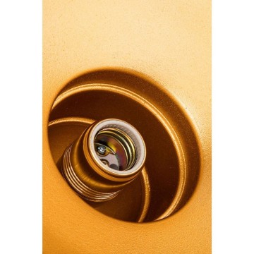 Kumbet MDL3053 Pendelleuchte schwarzes Metall innen gold