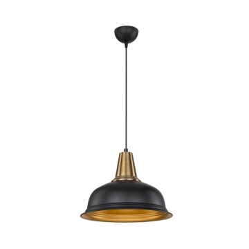 Rena ASZ1341 Pendelleuchte Metall schwarz innen gold