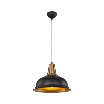Rena ASZ1341 Pendelleuchte Metall schwarz innen gold