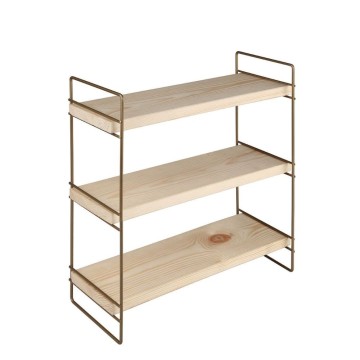 Hobby-Regal 3 Böden 40x13x40 bronze ASZ1572
