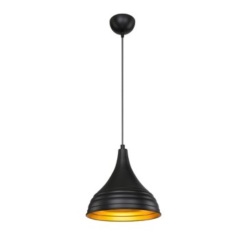 Leda ASZ1338 Pendelleuchte aus schwarzem Metall